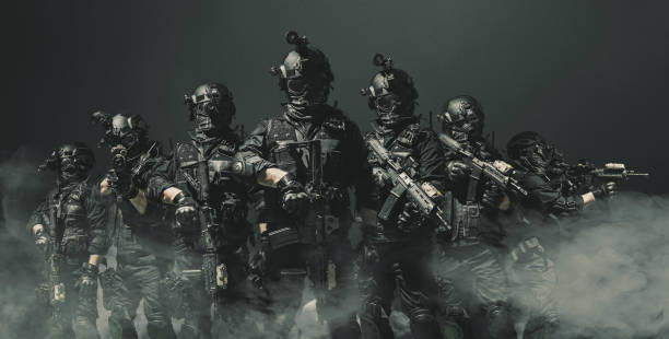 special forces soldier police, swat team member